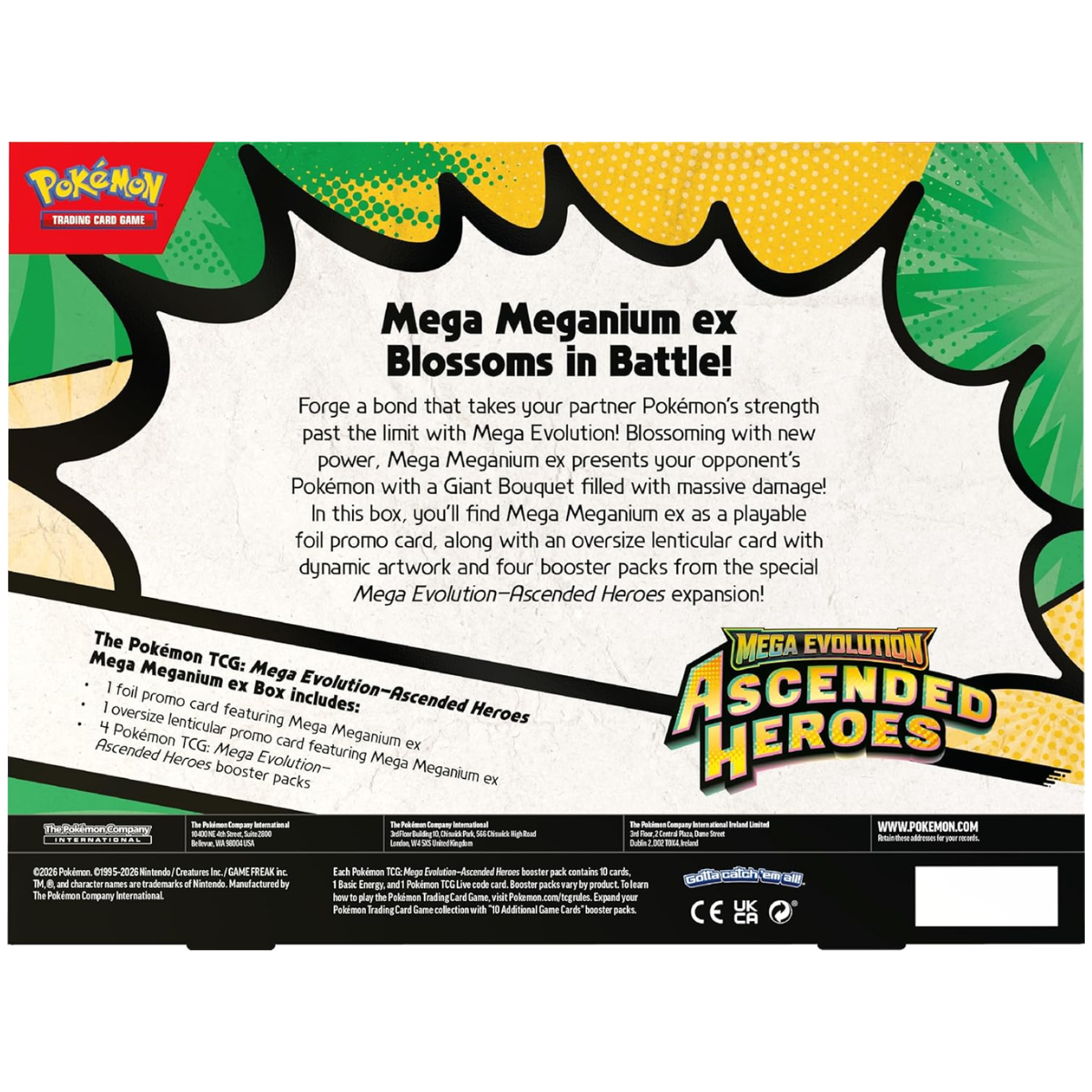 Ascended Heroes: Mega Meganium/Emboar/Feraligatr ex Box