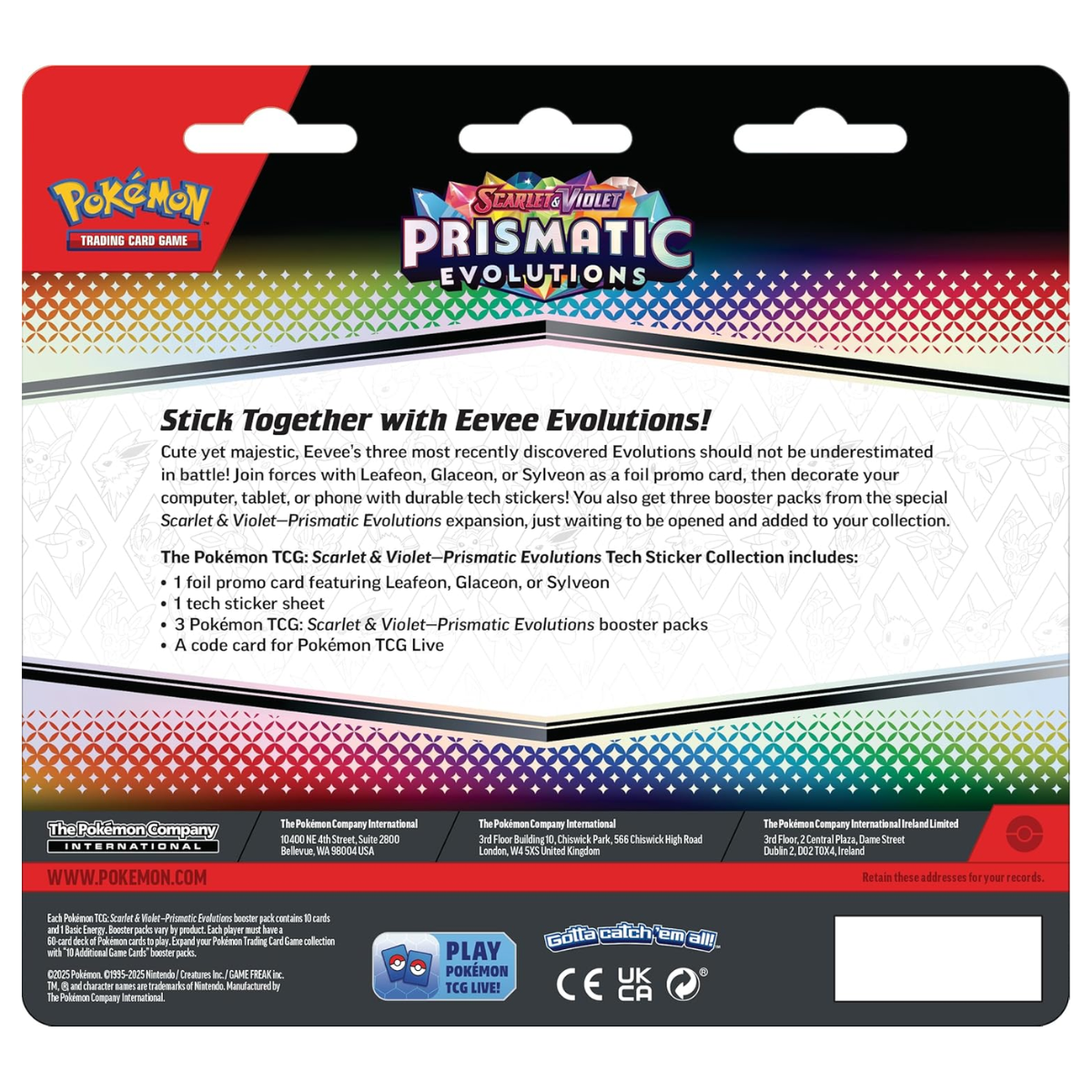 Prismatic Evolutions: Tech Sticker Collection