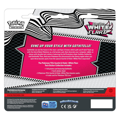 Black Bolt & White Flare Tech Sticker Collection